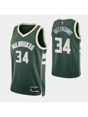 Youths Kids Giannis Antetokounmpo Green Stitched Jersey